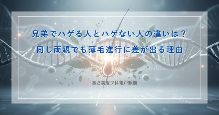 兄弟でハゲる人とハゲない人の違いは？同じ両親でも薄毛進行に差が出る理由