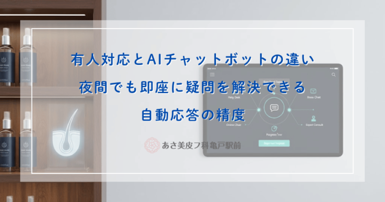 有人対応とAIチャットボットの違い｜夜間でも即座に疑問を解決できる自動応答の精度