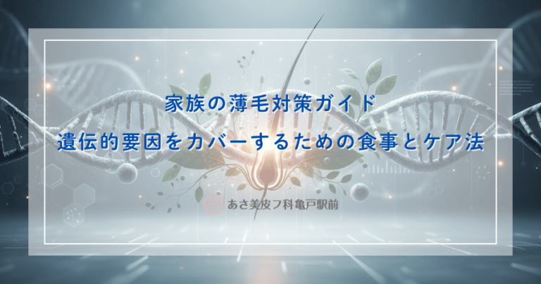 家族の薄毛対策ガイド｜遺伝的要因をカバーするための食事とケア法