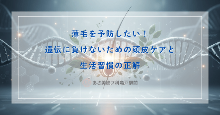 薄毛を予防したい！遺伝に負けないための頭皮ケアと生活習慣の正解