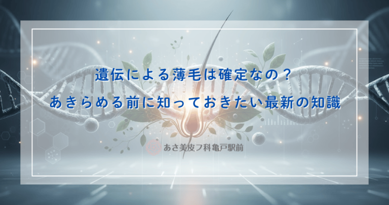遺伝による薄毛は確定なの？あきらめる前に知っておきたい最新の知識